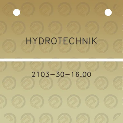 hydrotechnik-2103-30-1600