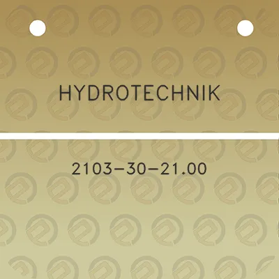 hydrotechnik-2103-30-2100