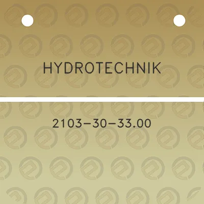 hydrotechnik-2103-30-3300