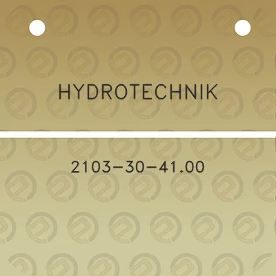 hydrotechnik-2103-30-4100