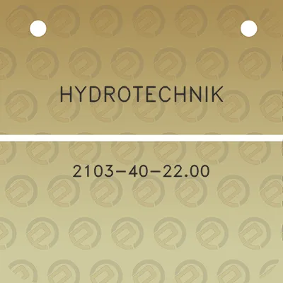 hydrotechnik-2103-40-2200