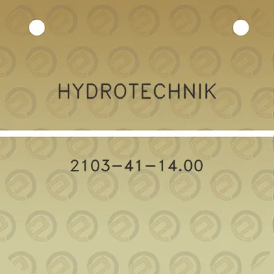 hydrotechnik-2103-41-1400