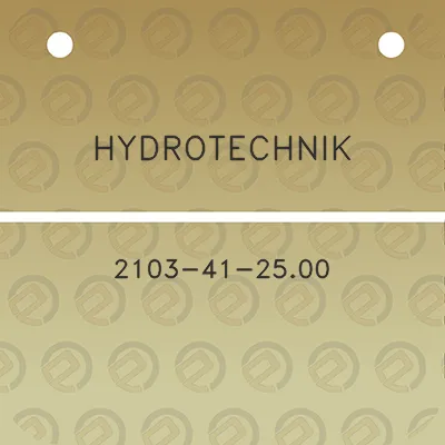 hydrotechnik-2103-41-2500