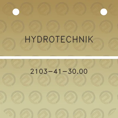 hydrotechnik-2103-41-3000