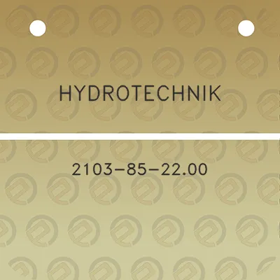 hydrotechnik-2103-85-2200