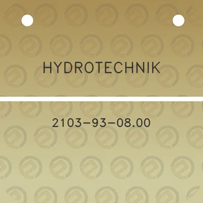 hydrotechnik-2103-93-0800