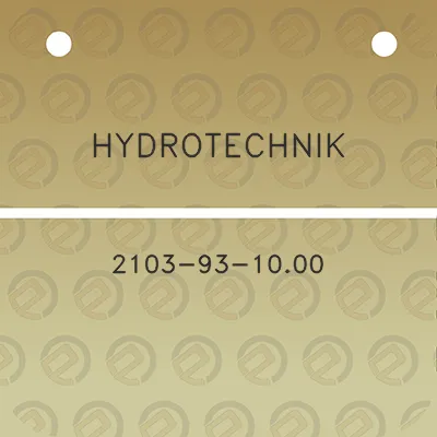 hydrotechnik-2103-93-1000