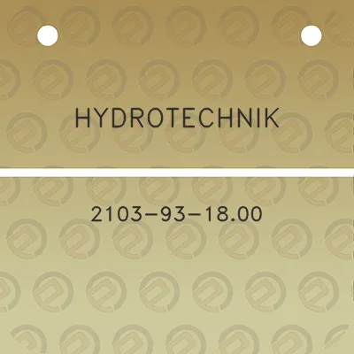 hydrotechnik-2103-93-1800