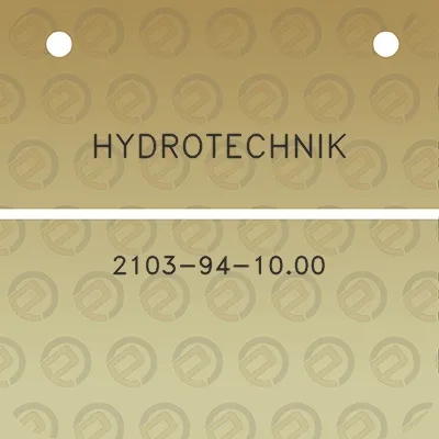 hydrotechnik-2103-94-1000