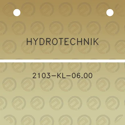 hydrotechnik-2103-kl-0600