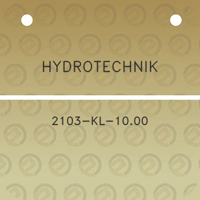 hydrotechnik-2103-kl-1000