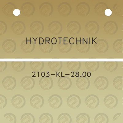 hydrotechnik-2103-kl-2800