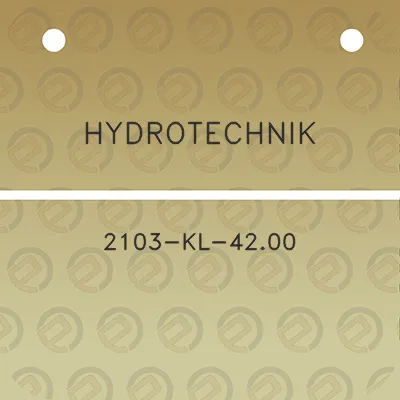 hydrotechnik-2103-kl-4200