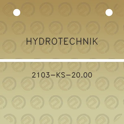 hydrotechnik-2103-ks-2000