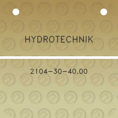 hydrotechnik-2104-30-4000