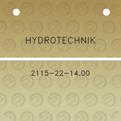 hydrotechnik-2115-22-1400