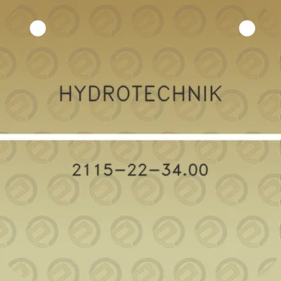 hydrotechnik-2115-22-3400