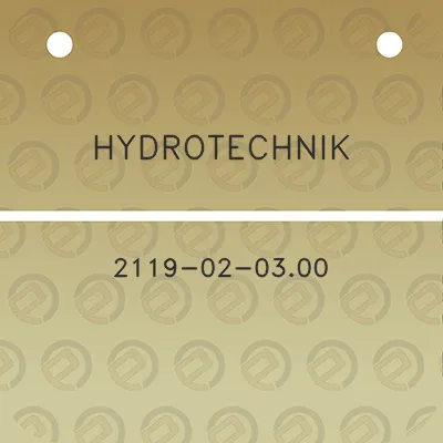 hydrotechnik-2119-02-0300