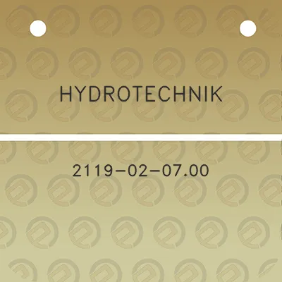 hydrotechnik-2119-02-0700