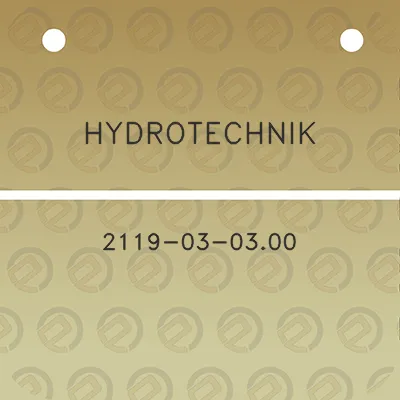 hydrotechnik-2119-03-0300