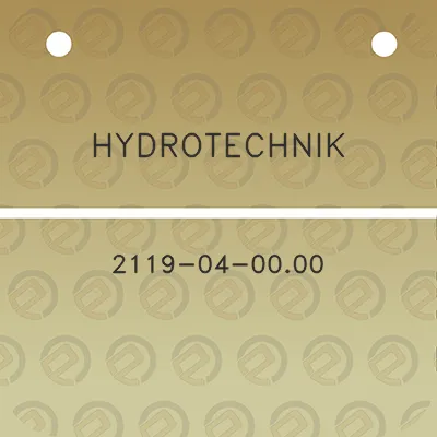 hydrotechnik-2119-04-0000