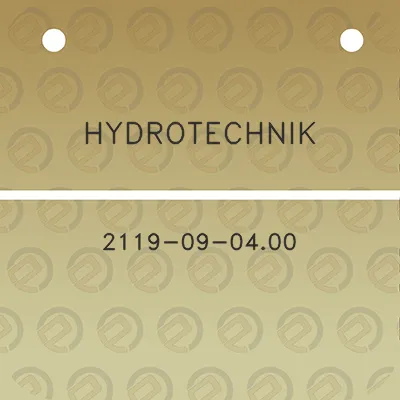 hydrotechnik-2119-09-0400