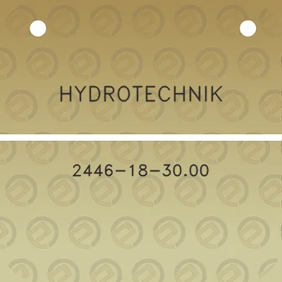 hydrotechnik-2446-18-3000