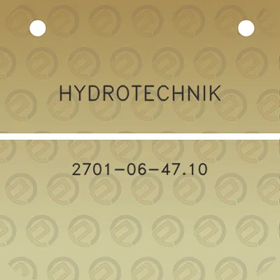 hydrotechnik-2701-06-4710