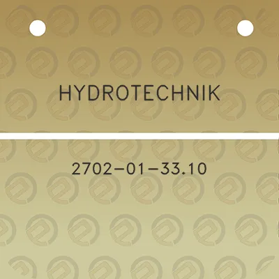 hydrotechnik-2702-01-3310