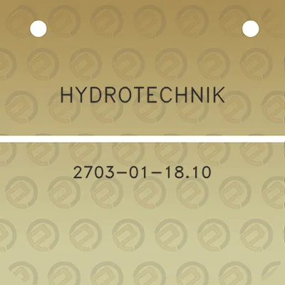 hydrotechnik-2703-01-1810