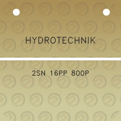 hydrotechnik-2sn-16pp-800p