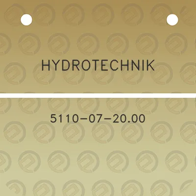 hydrotechnik-5110-07-2000