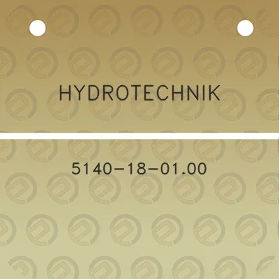 hydrotechnik-5140-18-0100