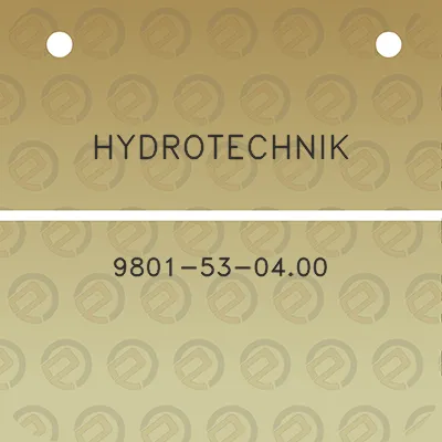 hydrotechnik-9801-53-0400