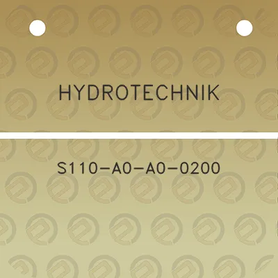 hydrotechnik-s110-a0-a0-0200