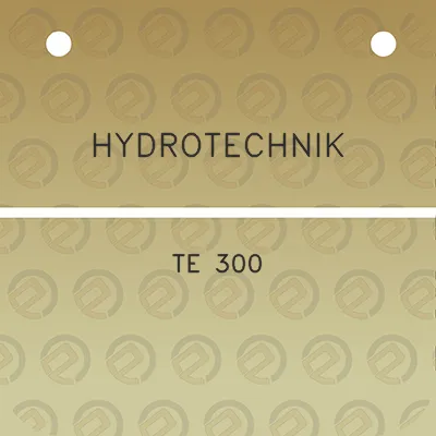 hydrotechnik-te-300