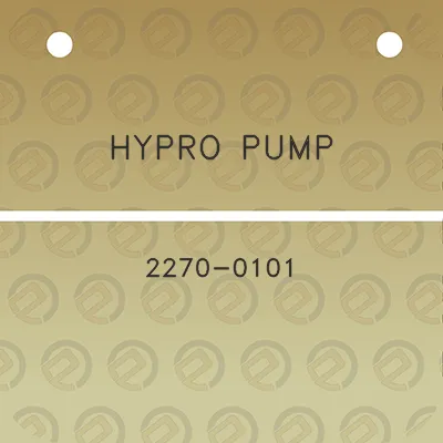 hypro-pump-2270-0101