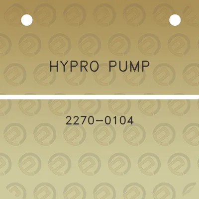 hypro-pump-2270-0104