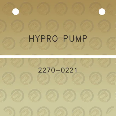 hypro-pump-2270-0221