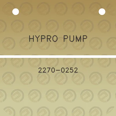 hypro-pump-2270-0252