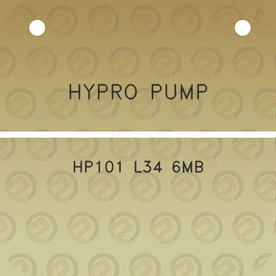 hypro-pump-hp101-l34-6mb