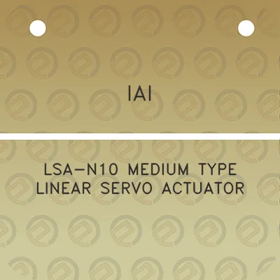 iai-lsa-n10-medium-type-linear-servo-actuator