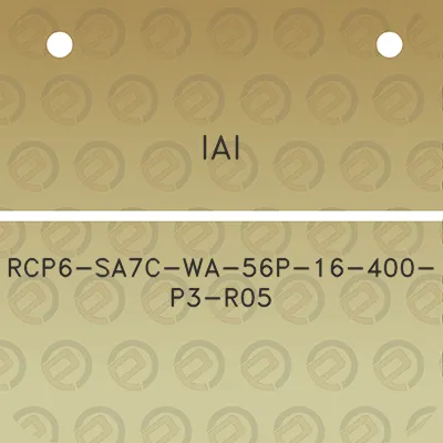 iai-rcp6-sa7c-wa-56p-16-400-p3-r05