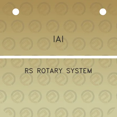 iai-rs-rotary-system