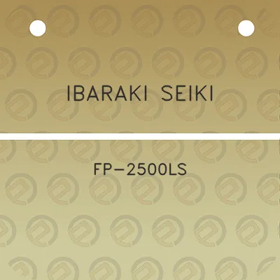 ibaraki-seiki-fp-2500ls