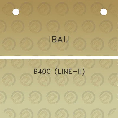 ibau-b400-line-ii