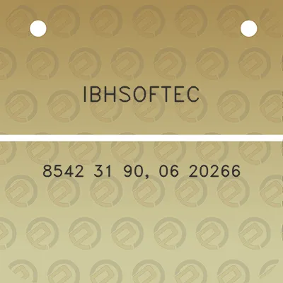 ibhsoftec-8542-31-90-06-20266