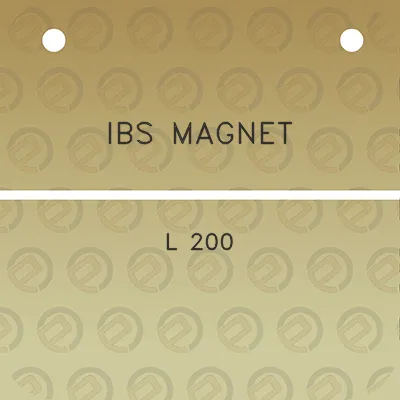 ibs-magnet-l-200