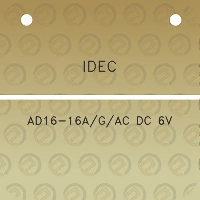 idec-ad16-16agac-dc-6v