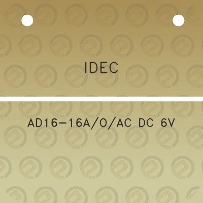 idec-ad16-16aoac-dc-6v